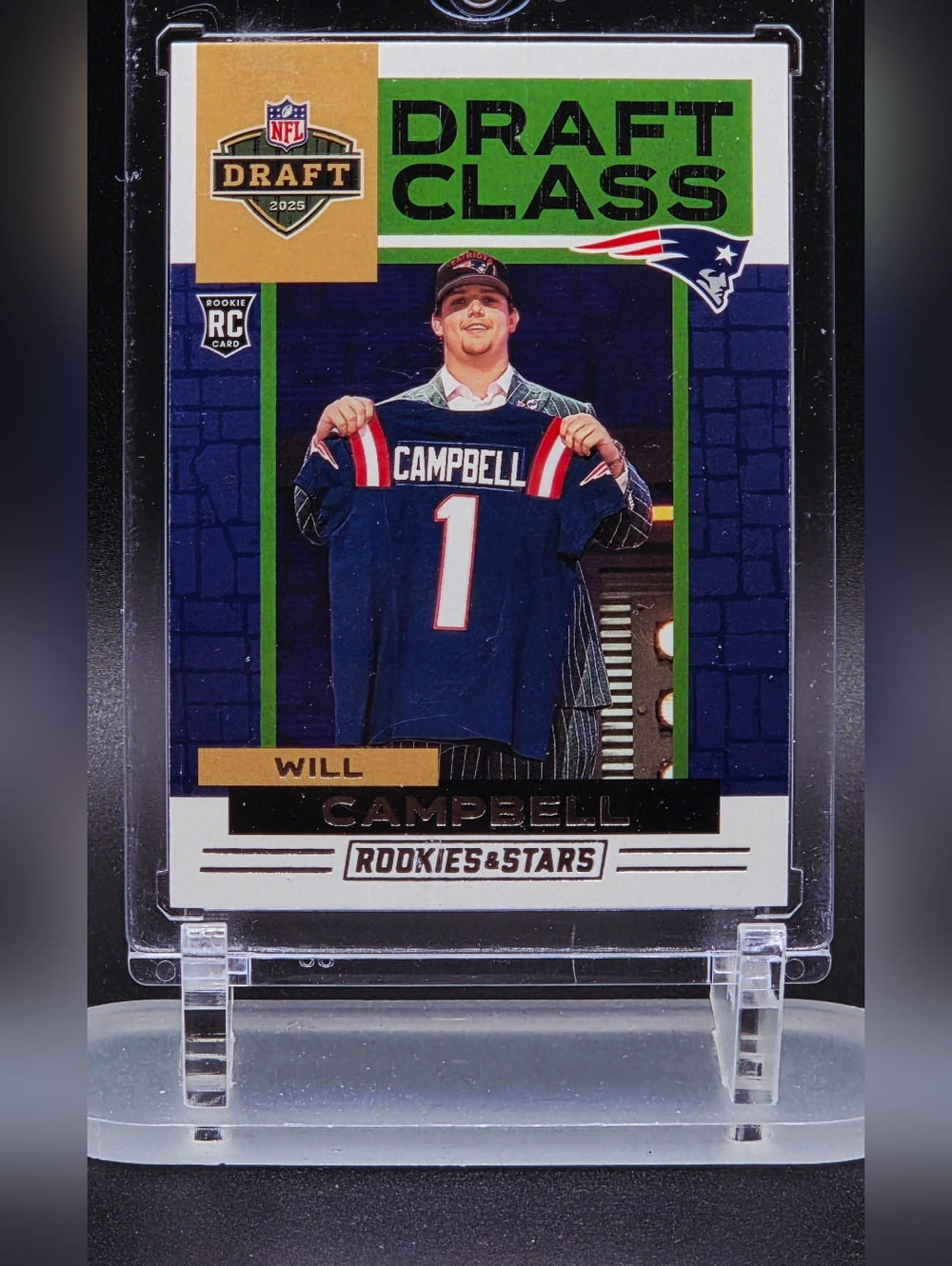 Will Campbell 2025 Rookies & Stars — Draft Class RC (Panini)